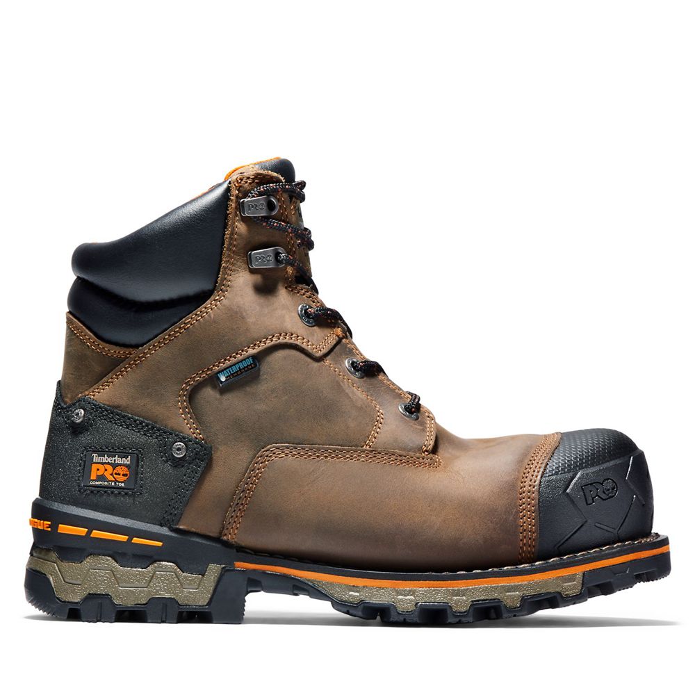 Botas de Trabajo Timberland Hombre Pro® Boondock 6\" Comp Toe Marrones/Negras - Chile GQA-054872